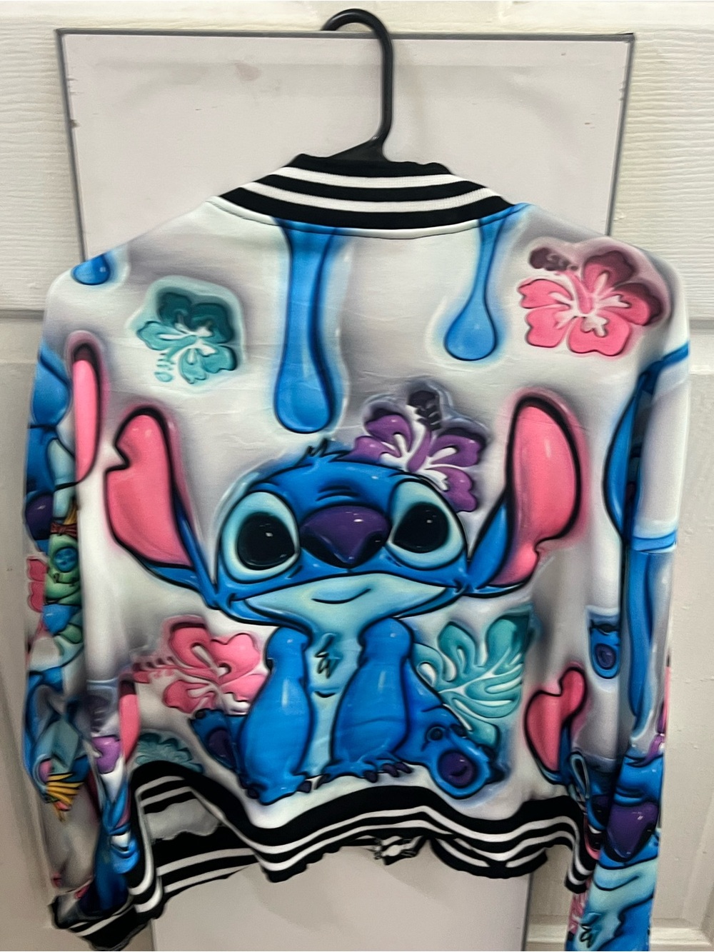 Disney Blue & Pink Lilo & Stitch Graphic Hoodie